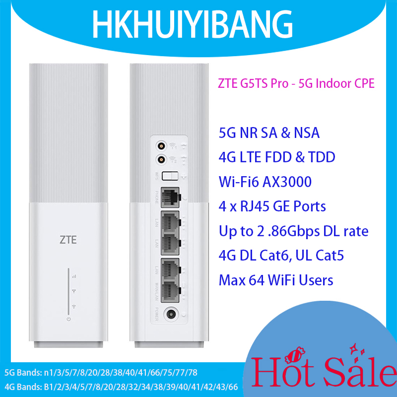 4G Lte Modem Cat6 External Antenna - ZTE 5G CPE G5TS Pro, dual-band