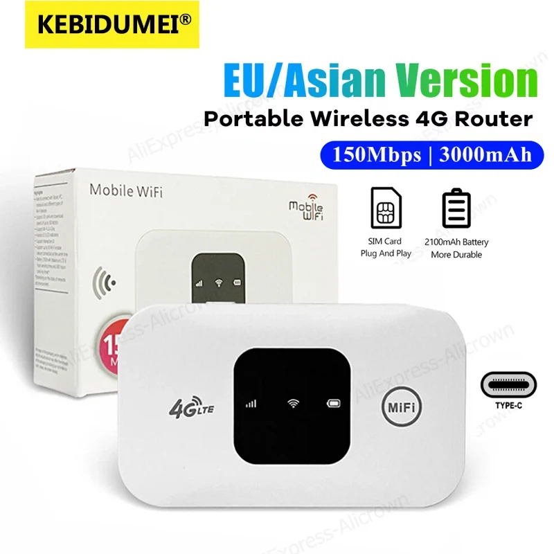 Industrial 4G Router Vpn - KEBIDUMEI 4G Mobiele WIFI Router 150Mbps