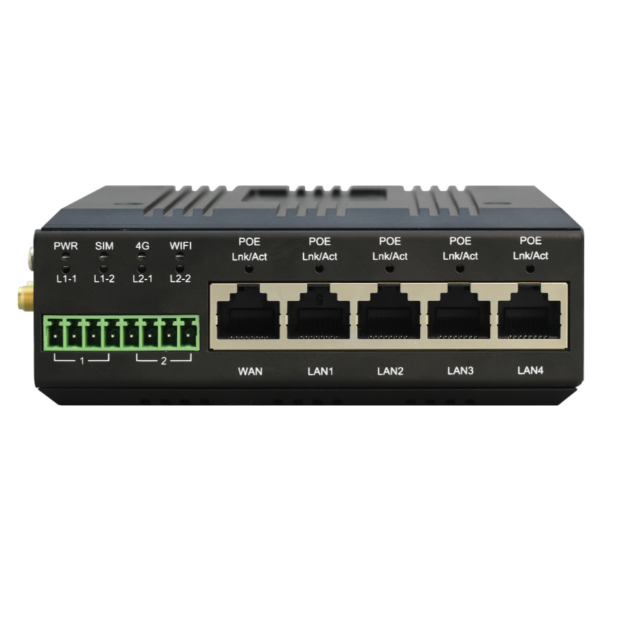 4G Router With Poe Wan - DIN-rail industriële 4G router PoE LTE