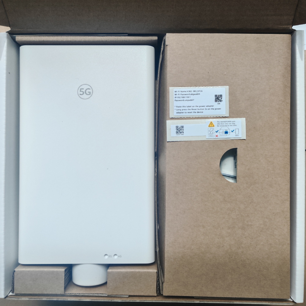 Brovi 5G CPE Max 6 H362-383 Sn - 5G Outdoor Cpe Nsa Sa recensie en prijs