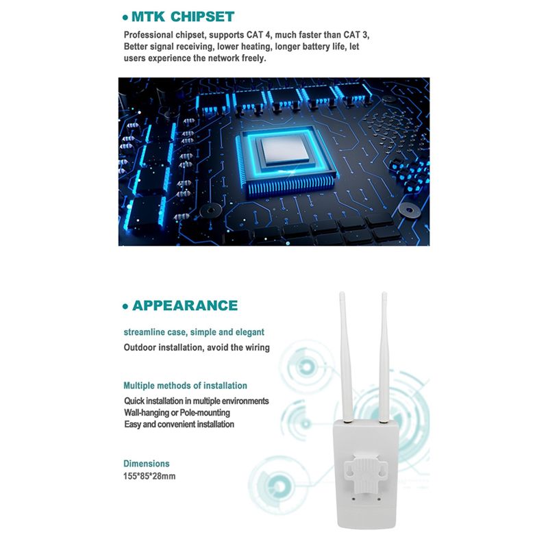 SWXF POE Outdoor Waterdichte L - 4G Lte Router Outdoor Waterproof recensie en prijs