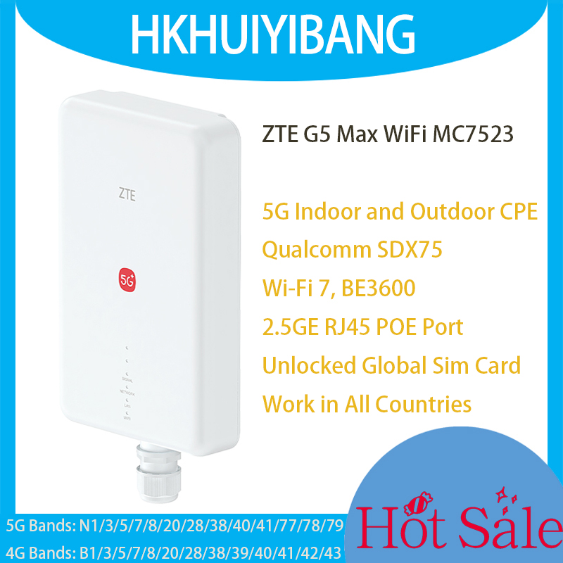 ZTE G5 Max WiFi MC7523 SDX75 5 - 5G Cpe Router Outdoor recensie en prijs