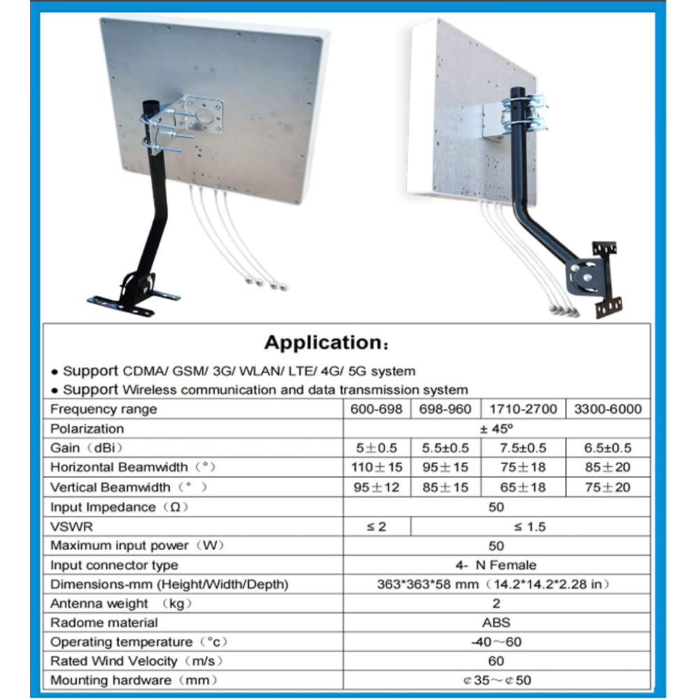5G WiFi 4G LTE 4x4 MIMO Antenn - Lte Antenna Mimo 4X4 Outdoor recensie en prijs
