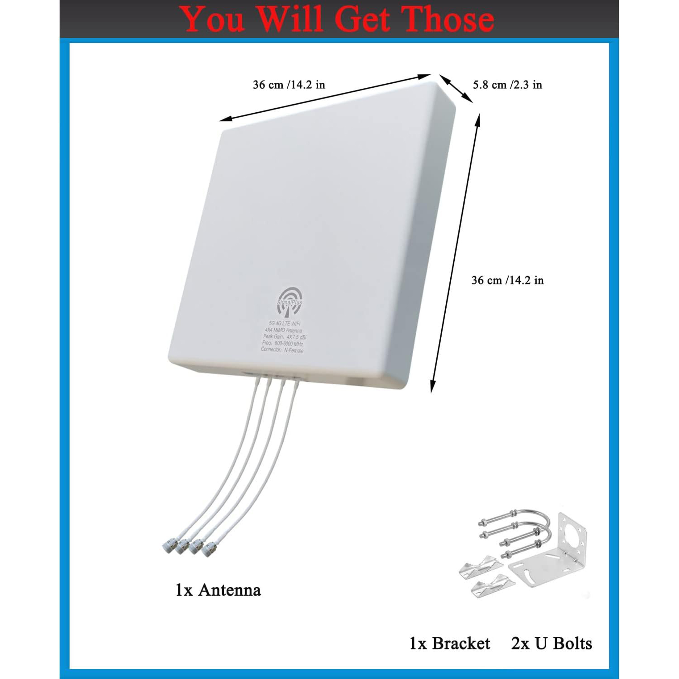 5G WiFi 4G LTE 4x4 MIMO Antenn - Lte Antenna Mimo 4X4 Outdoor recensie en prijs