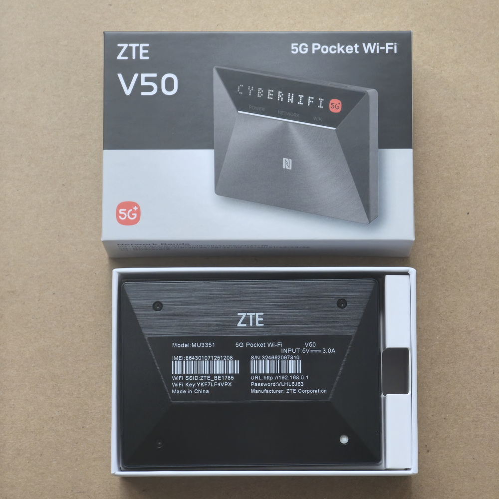 ZTE 5G Mobiele WiFi V50 MU3351 - 4G Router Dual Band Wifi Ac1200 recensie en prijs