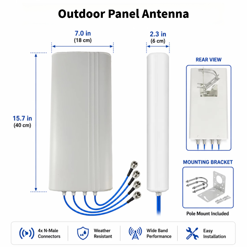 4x4 MIMO 5G/4G LTE UWB Lange A - Lte Antenna Mimo 4X4 Outdoor recensie en prijs