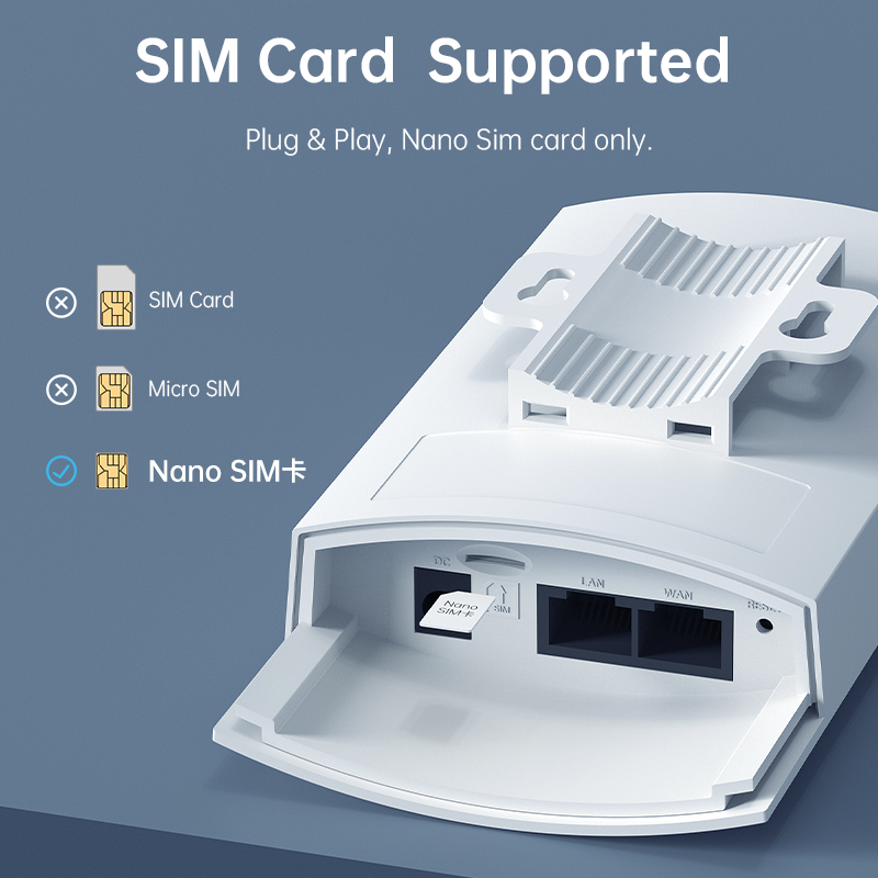PLERY 1200Mbps Outdoor WIFI 4G - 4G Router With Poe Wan recensie en prijs