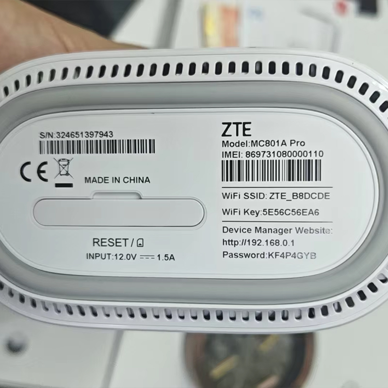 ZTE 5G Indoor WiFi Router MC80 - 4G Router Sim Card Slot Gigabit recensie en prijs