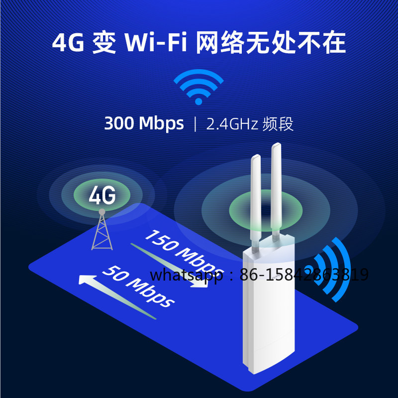 LT400 4G LTE 300Mbps WiFi Rout - 4G Lte Router Outdoor Waterproof recensie en prijs