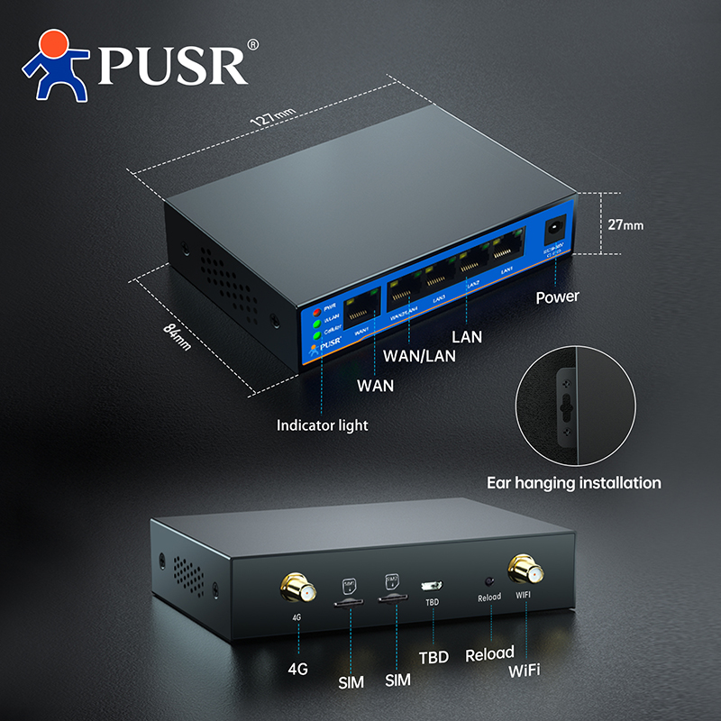 PUSR 4G LTE industriële router - 4G Router Dual Sim Failover recensie en prijs