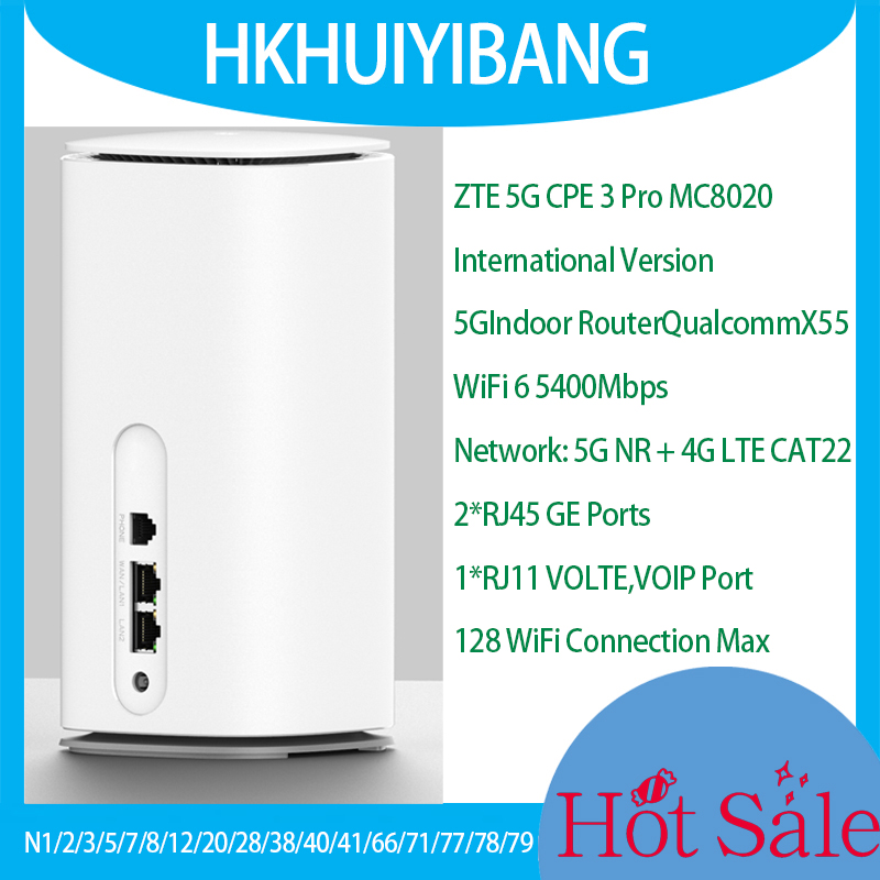 ZTE 5G CPE PRO 3 MC8020 Global - 4G Router Sim Card Slot Gigabit recensie en prijs